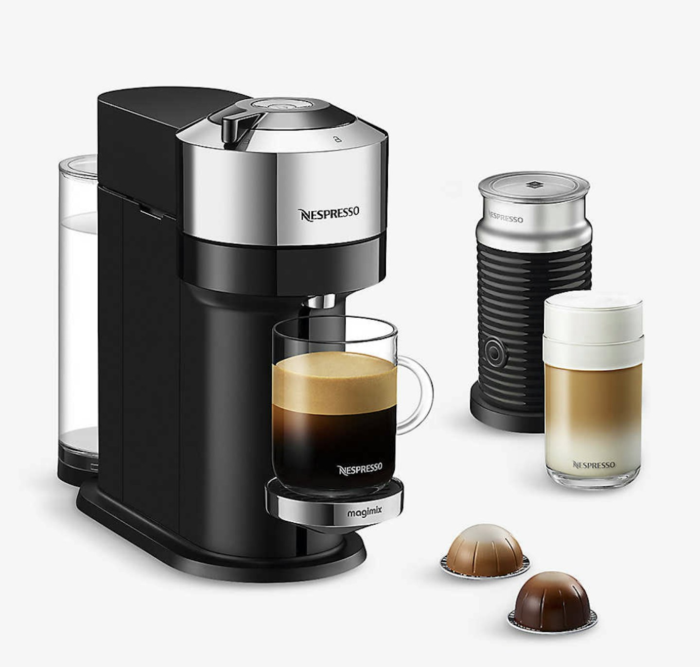 NESPRESSO Vertuo Next Deluxe Coffee Machine And Milk Frother