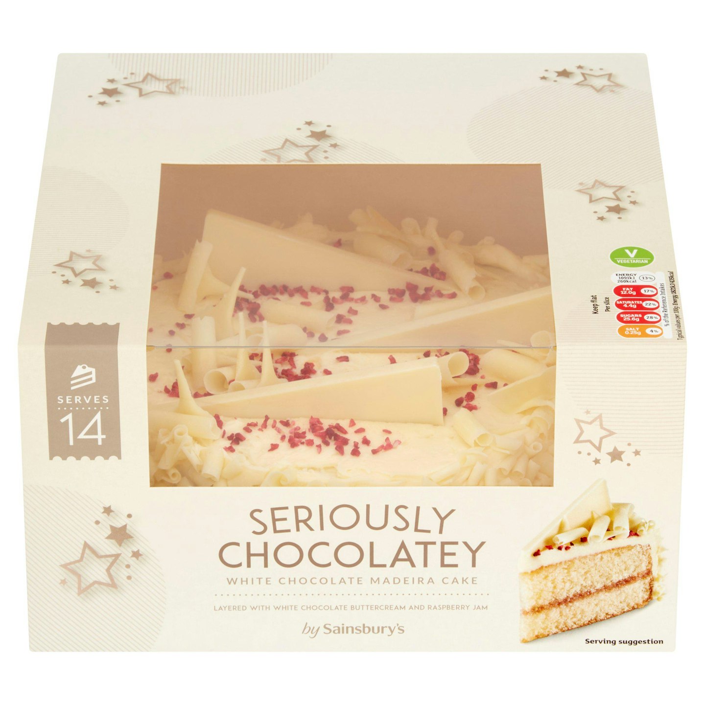 Sainsbury's White Chocolate Birthday Celebration Cake