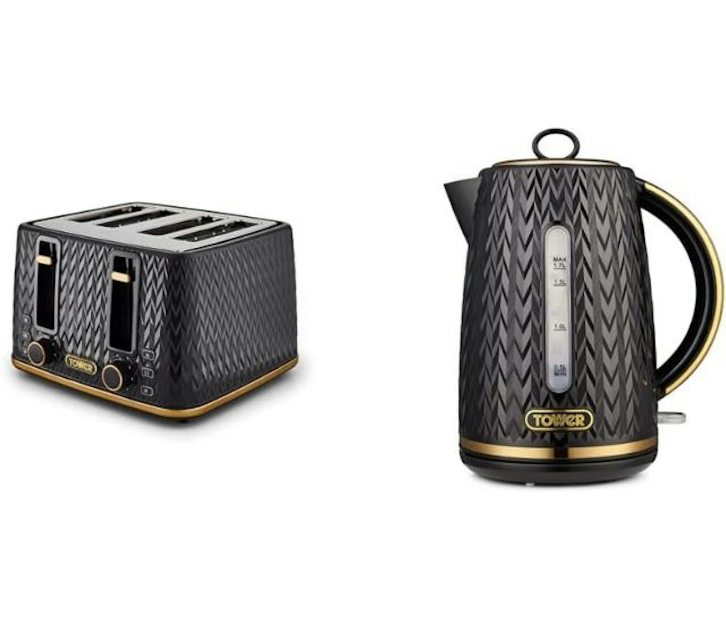 Tower Empire Kettle and Four Slice Toaster set