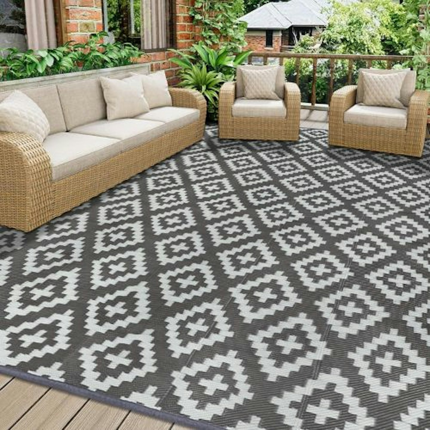 Homcomodar Outdoor Rug 180x270cm