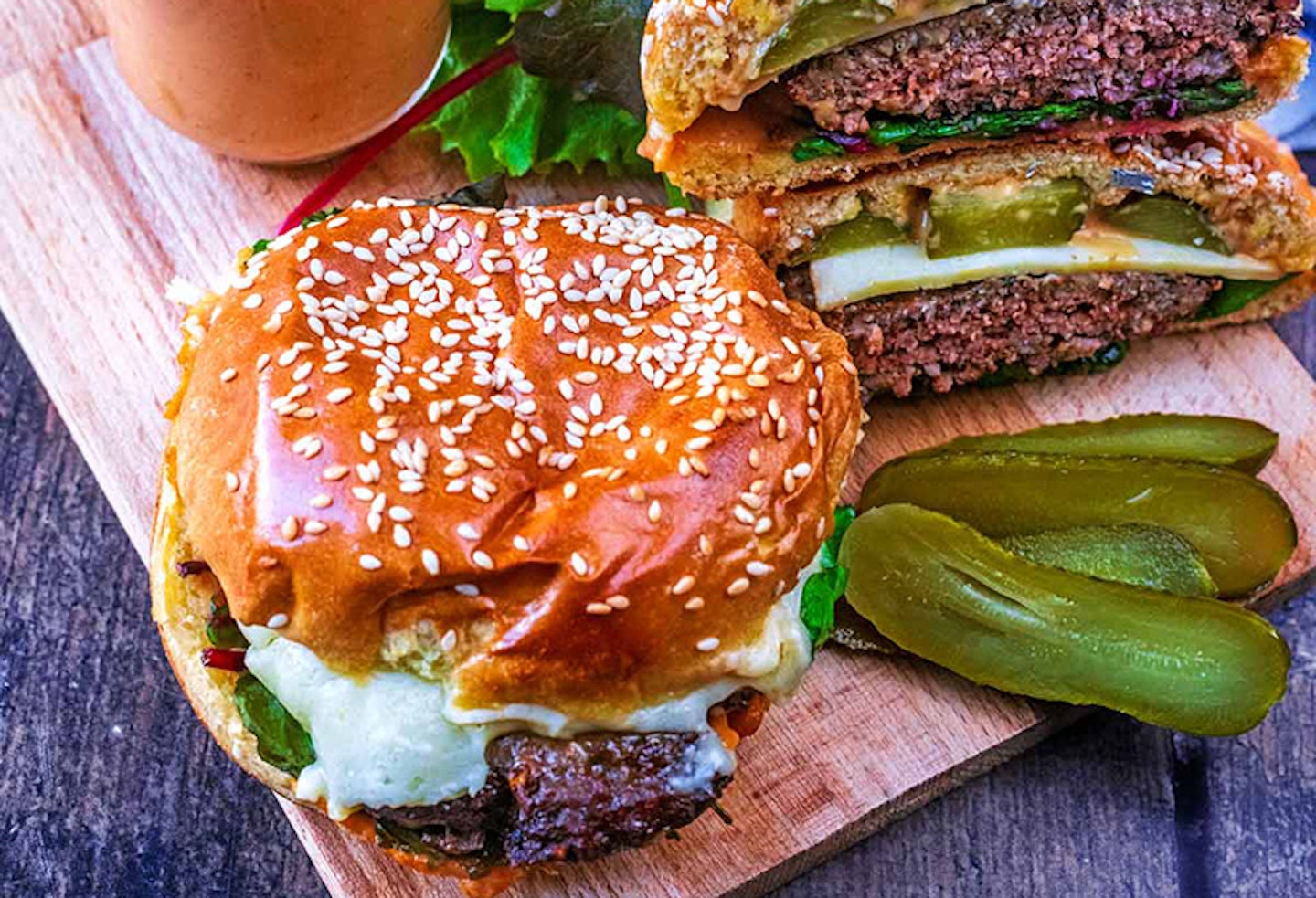 Air fryer burgers