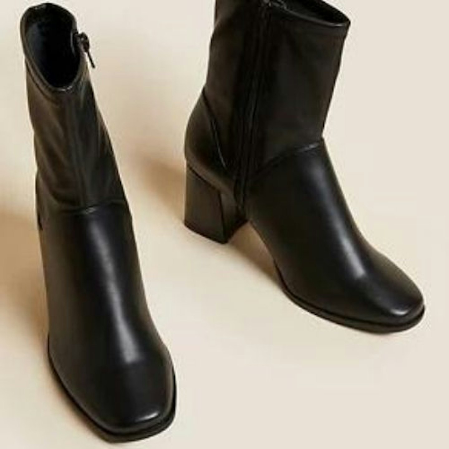 Wide Fit Block Heel Ankle Boots