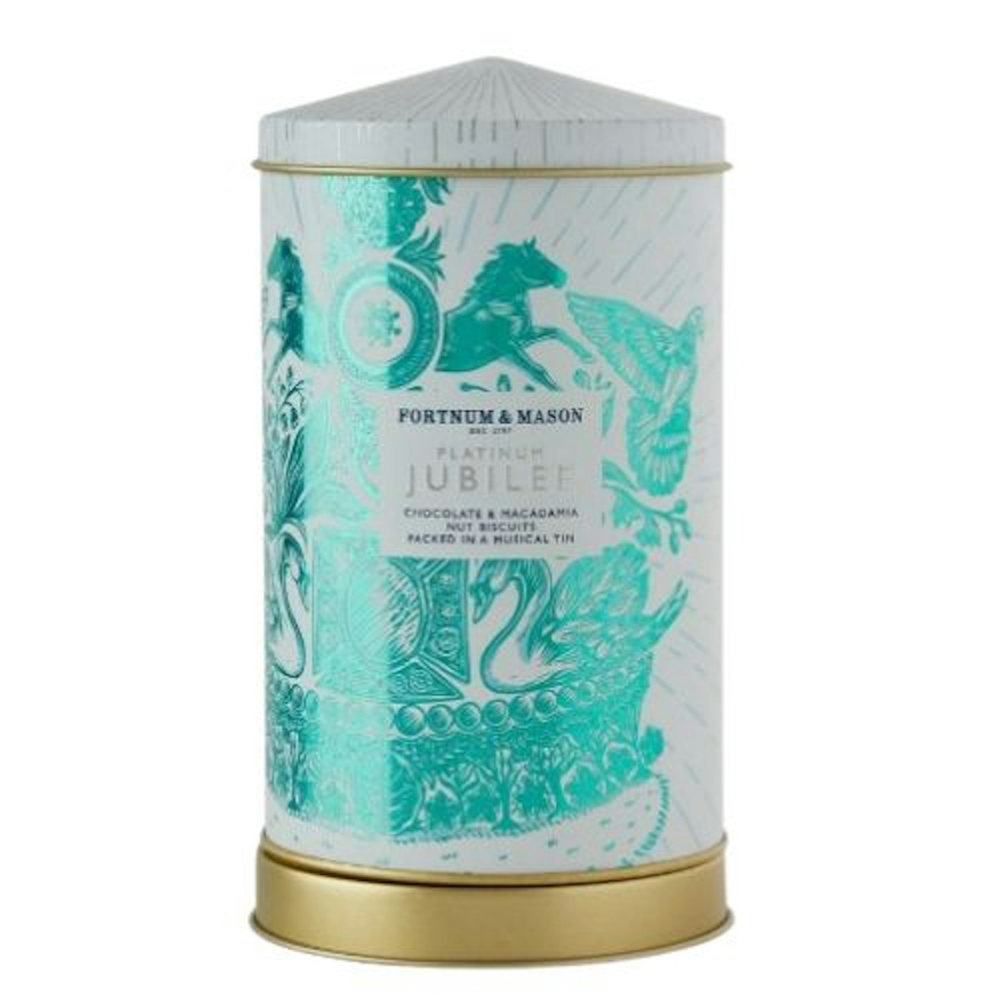 Fortnum's Platinum Jubilee Mini Musical Biscuit Tin