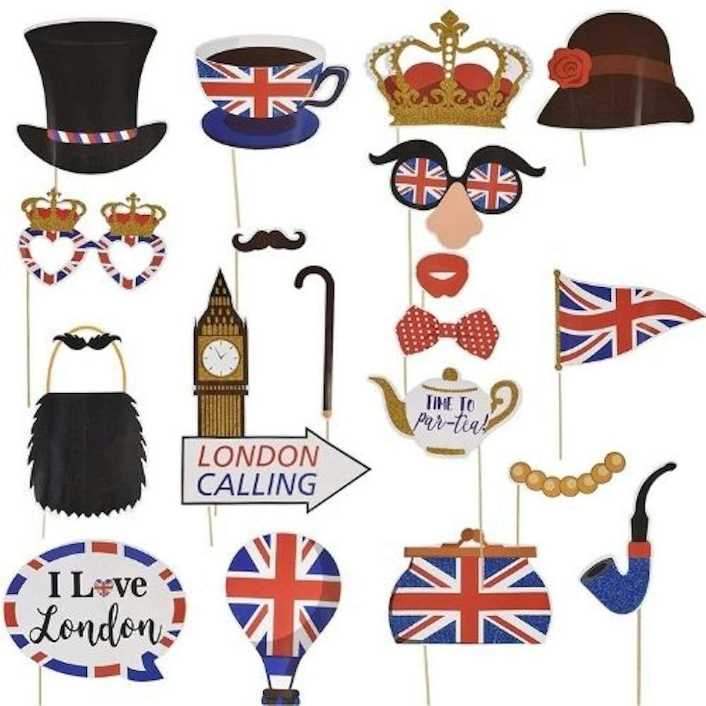 Photo props for Queen Jubilee