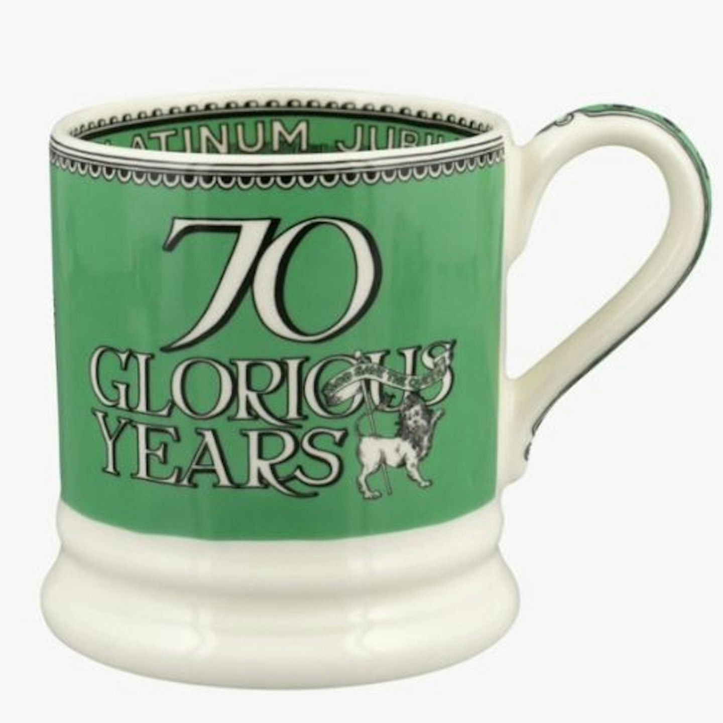 Queen's Platinum Jubilee 70 Glorious Years 1/2 Mug