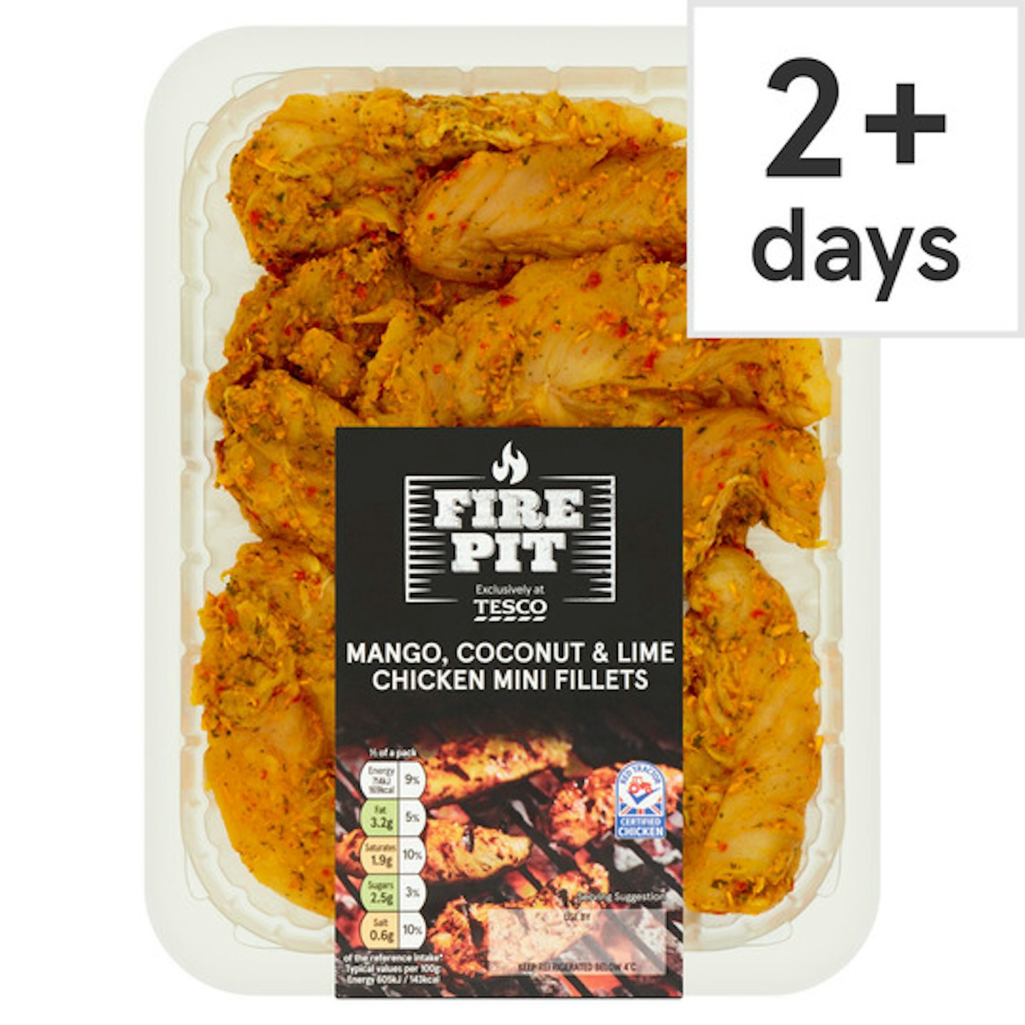 Tesco Firepit Mango Coconut & Lime Chicken Mini Fillets