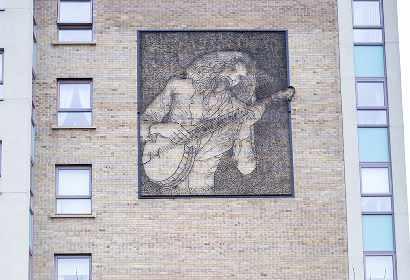 Steel Mural of Billy Connolly