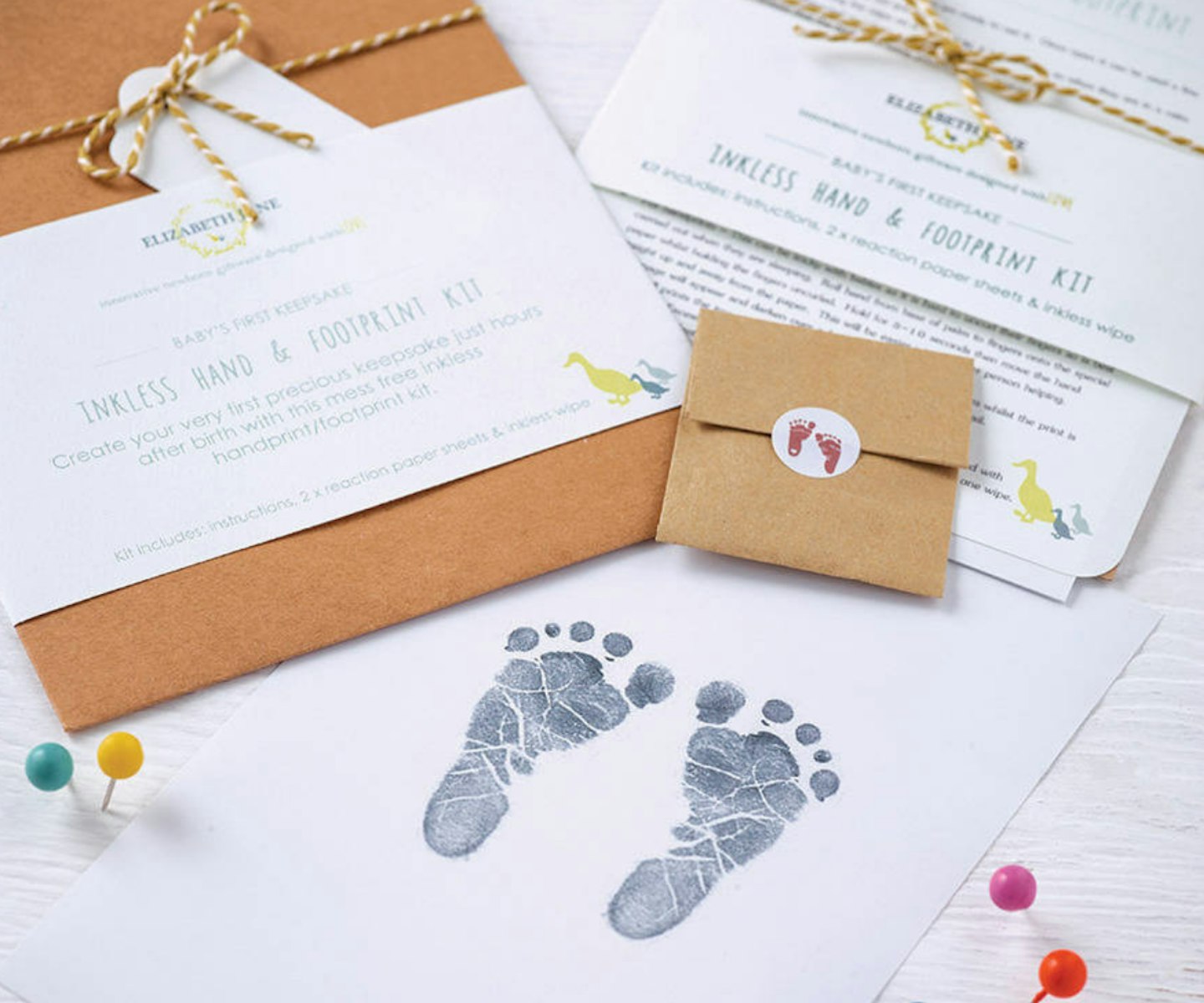 First Father's Day Gifts: Baby Hand And Foot Inkless Print Kit
