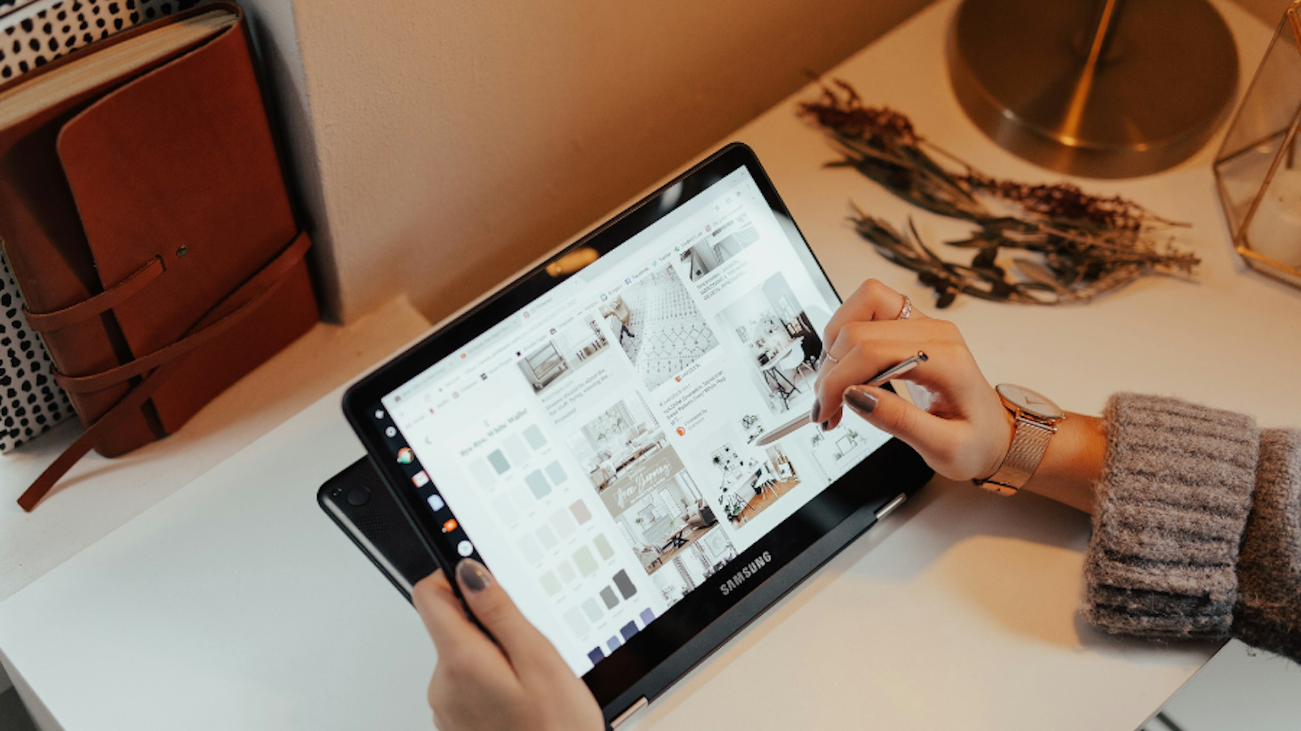 A Chromebook laptop