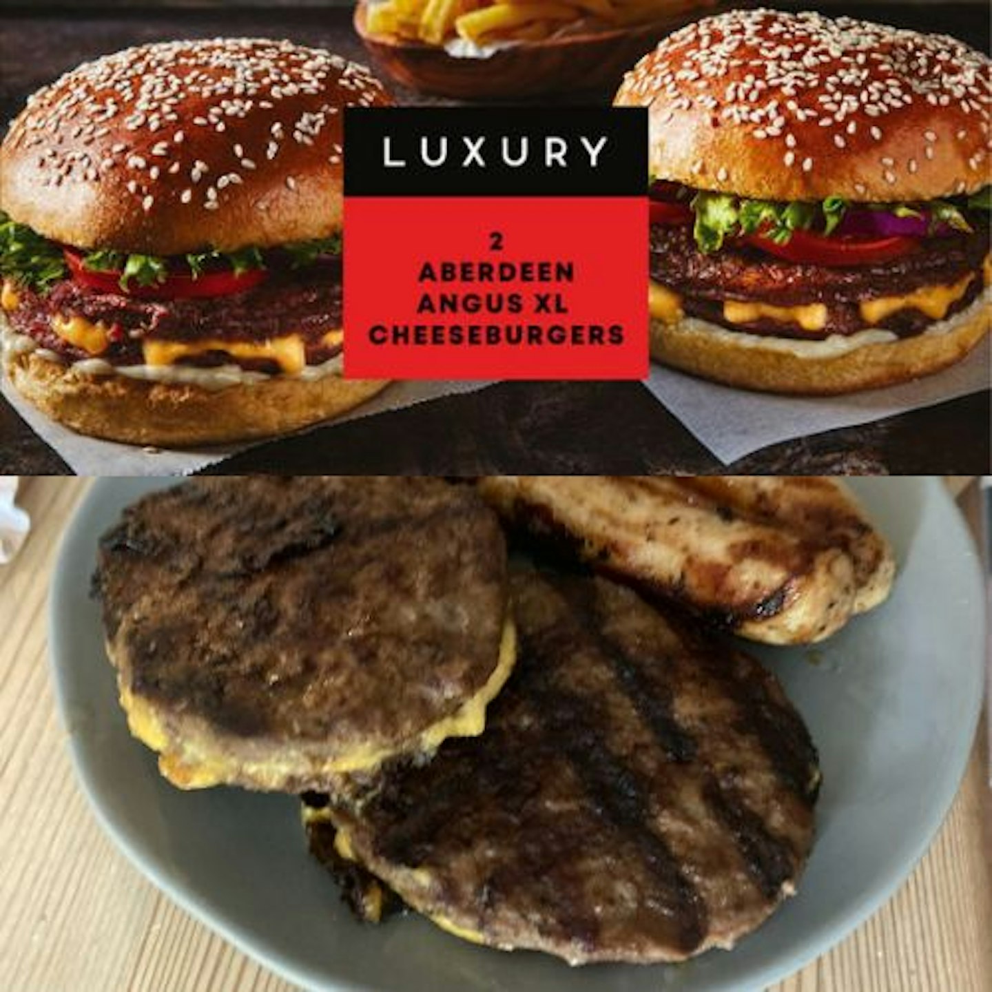 Iceland Luxury Aberdeen Angus XL Cheeseburgers