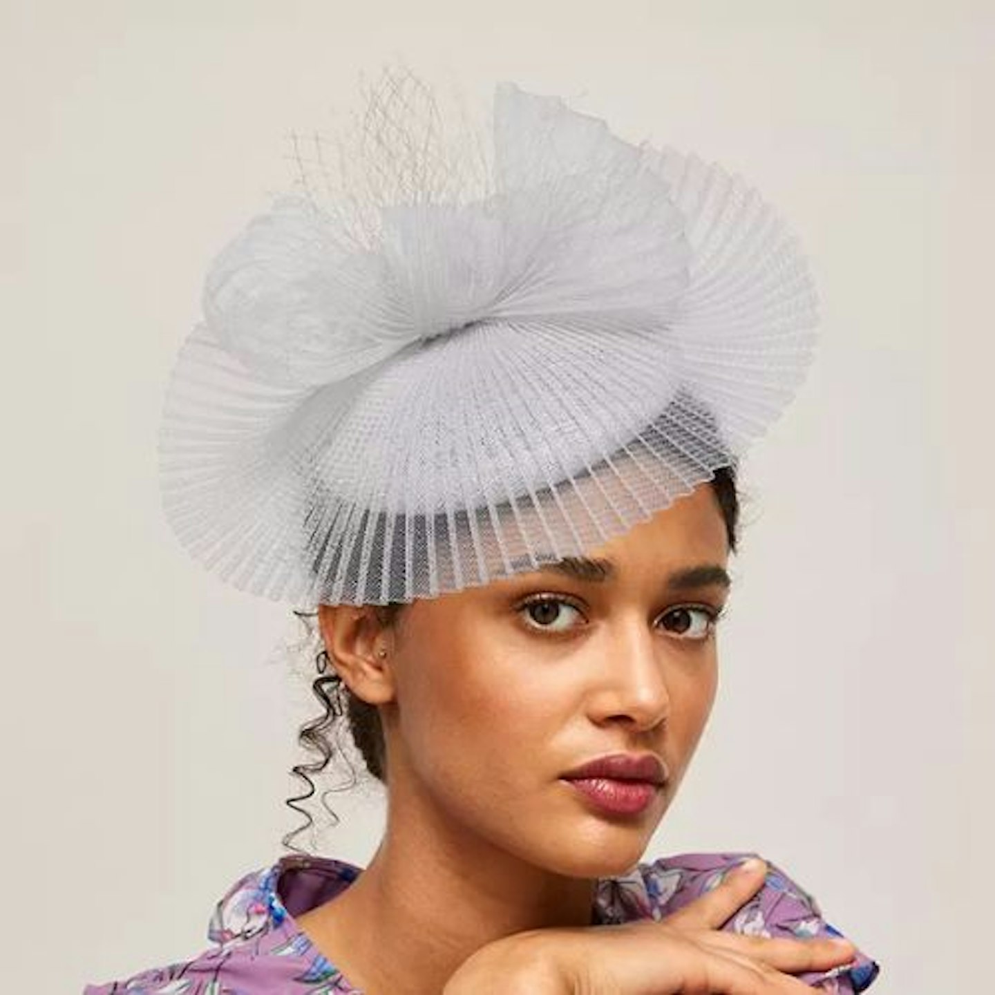 John Lewis & Partners Delilah Wrinkle Crin Bow Fascinator