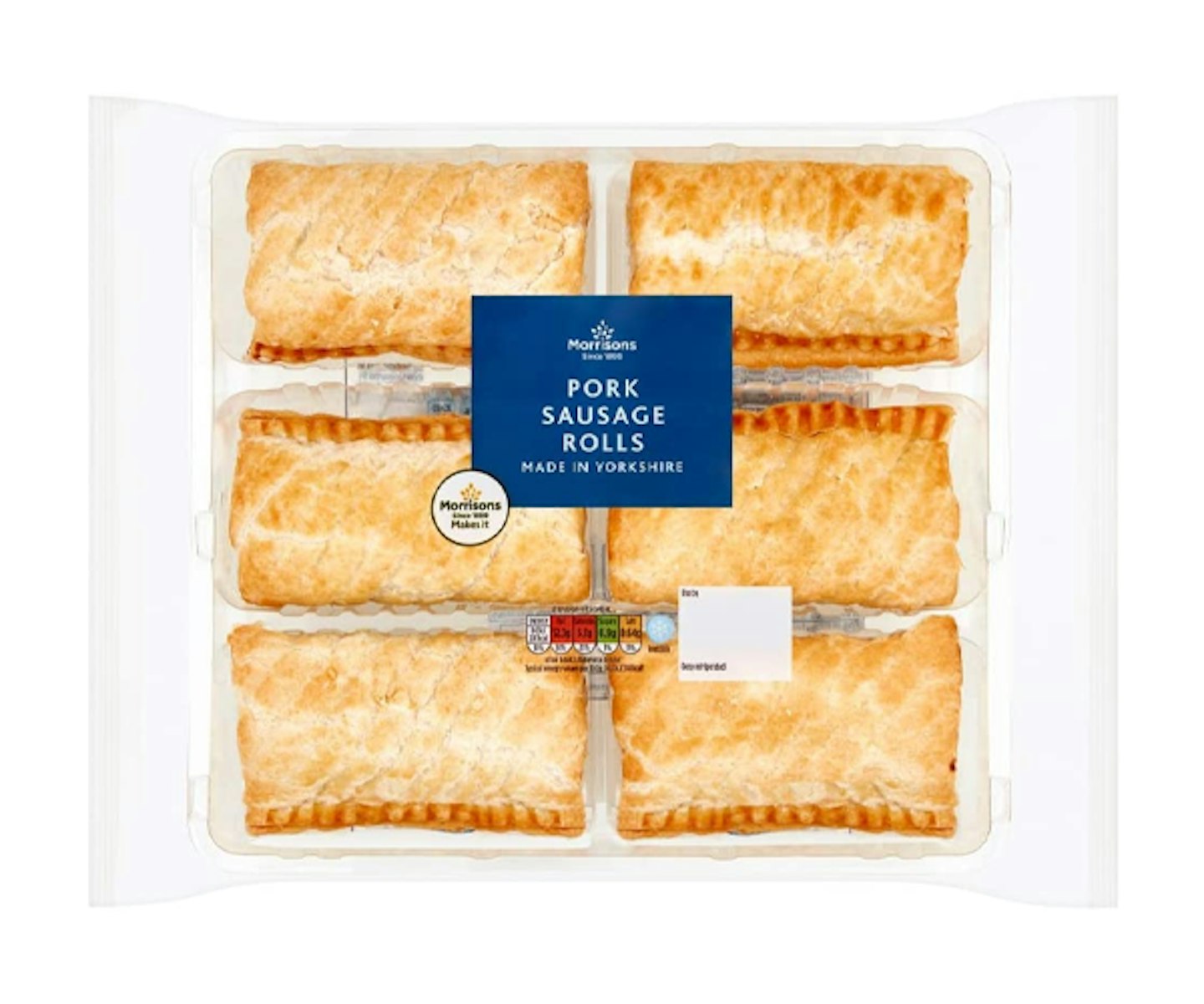 Morrisons 6 Fresh Bake Pork Sausage Rolls