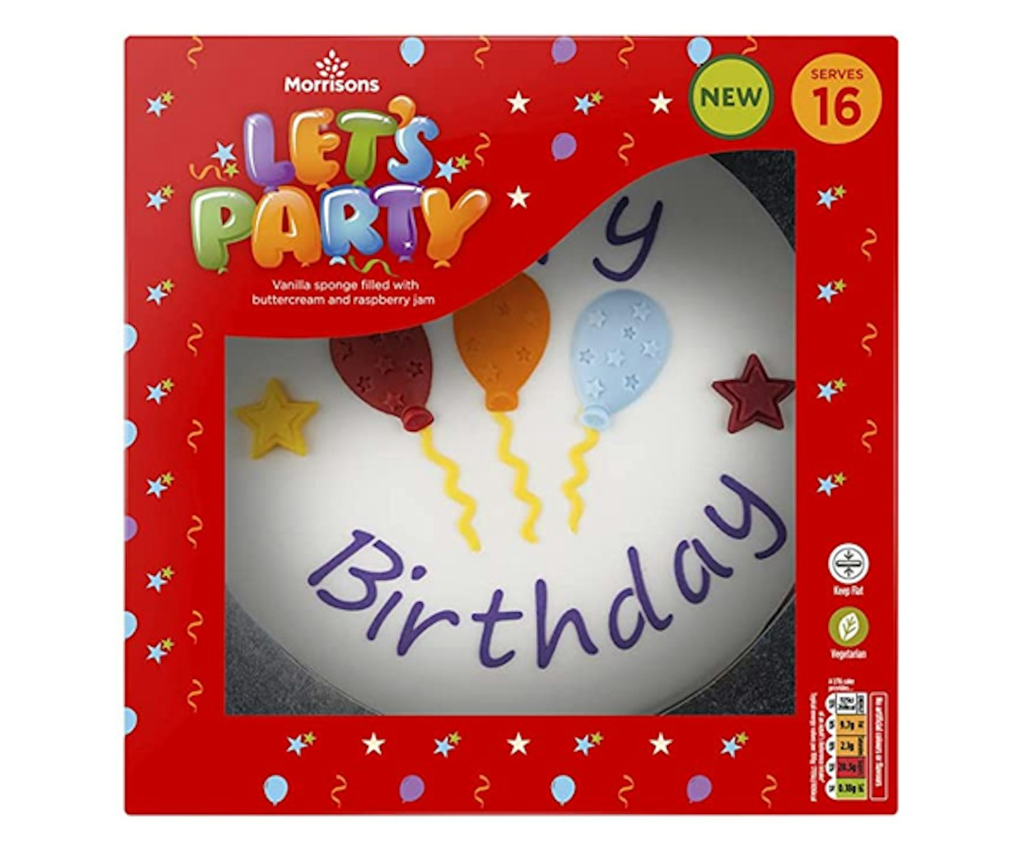 Morrisons Let's Party Cake