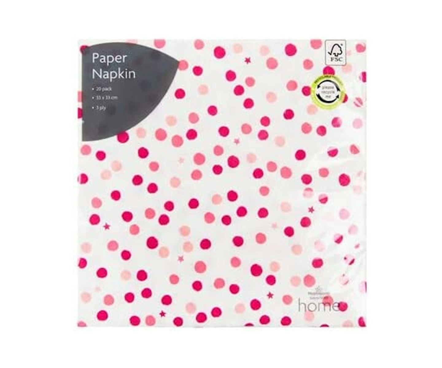 Morrisons Pink Spot 20 Napkins