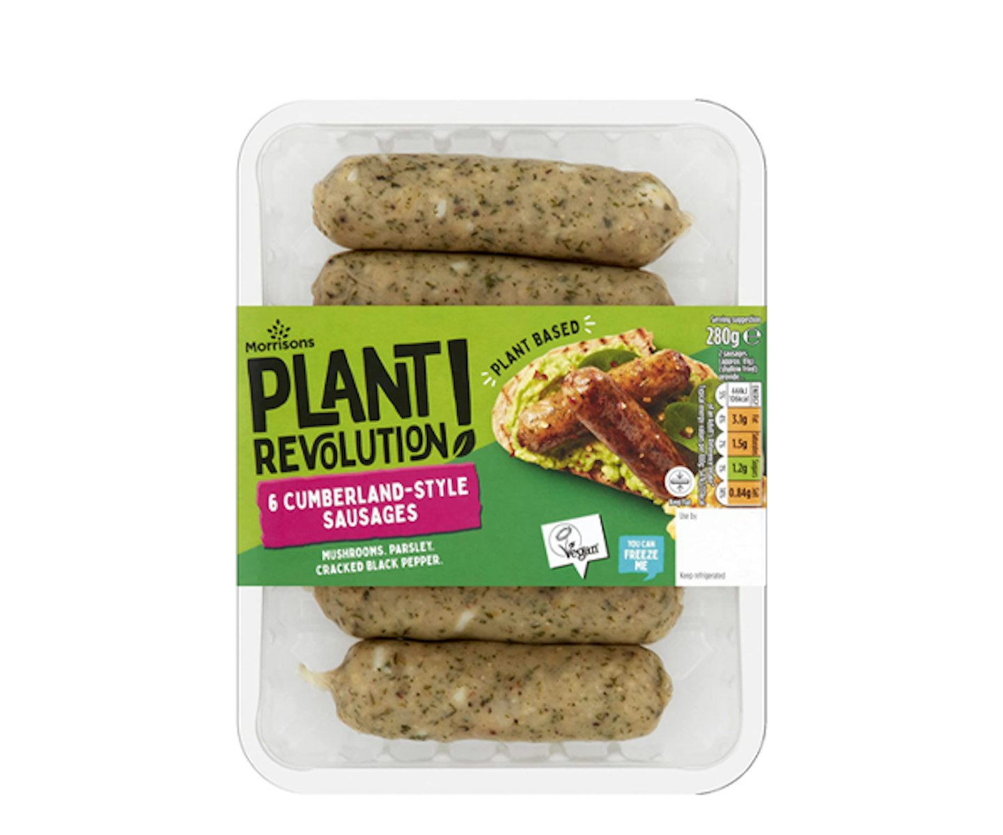 Morrisons Plant Revolution 6 Cumberland-Style Sausages