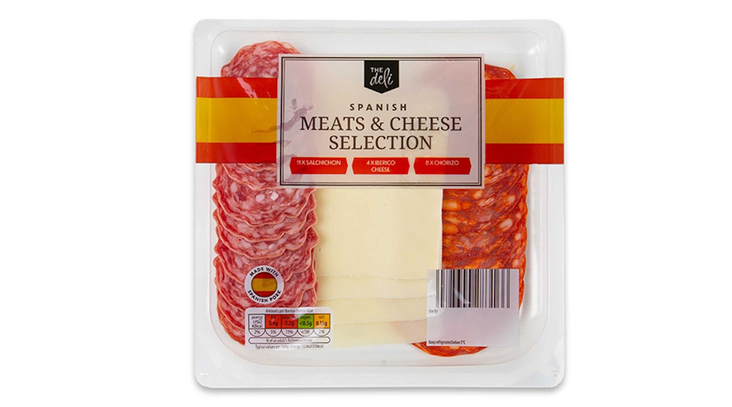 Aldi cheese and salami selection