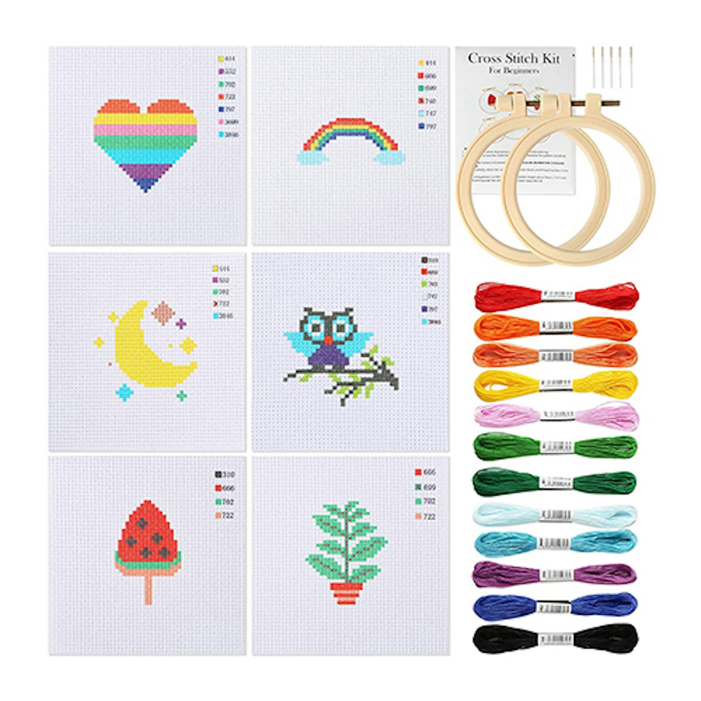 Pllieay Cross Stitch Beginner Kit for Kids