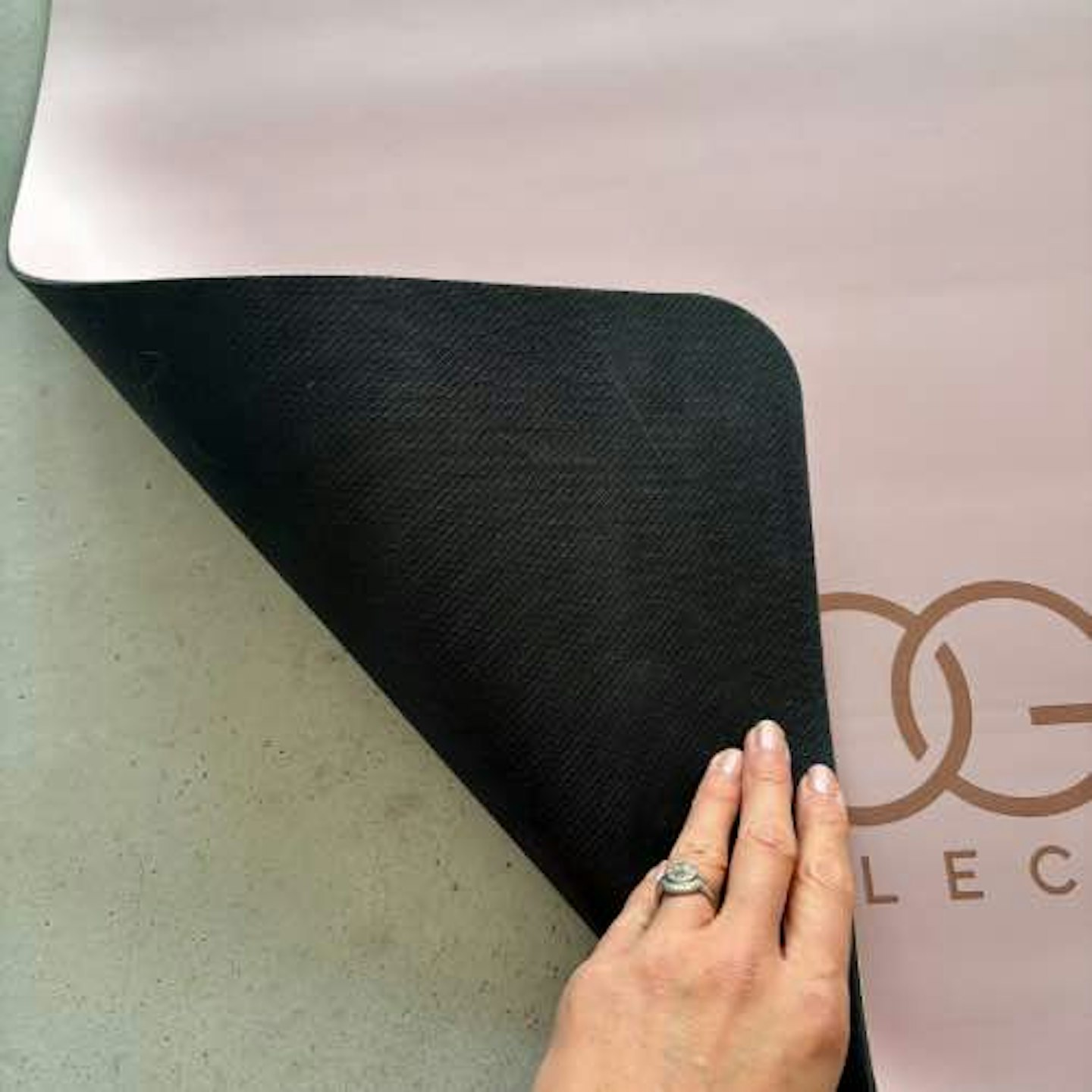 Yoga mat folded