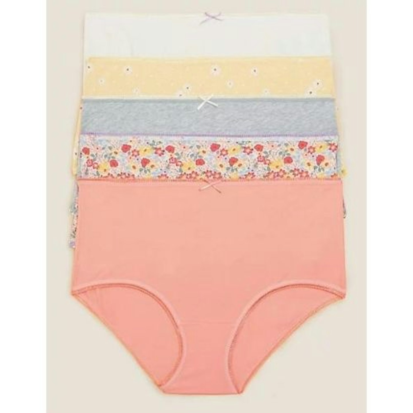 Pack of 10 Ladies Lace Brief Knickers Cotton Rich Underwear. Buy Now For  £14.00.