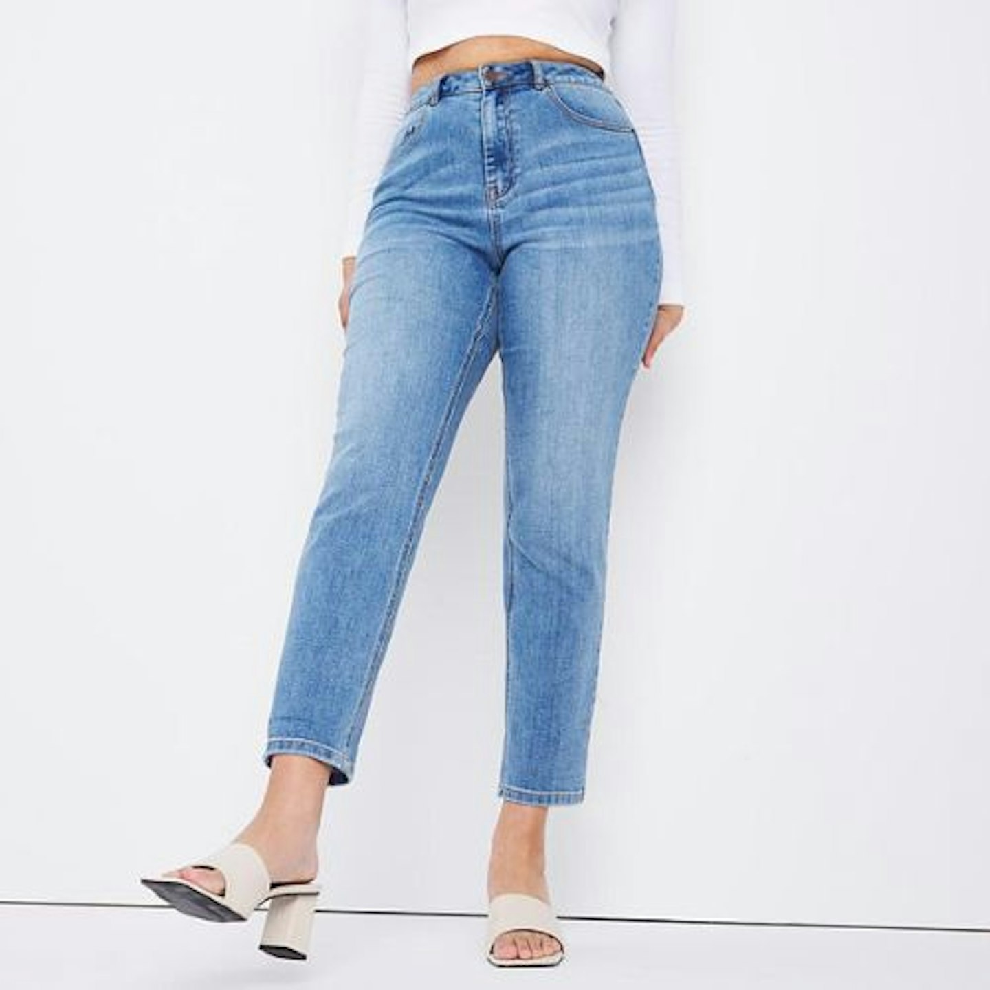 Buy Women's Demi Mom Jeans  Ladies High Waisted Mom Jeans for
