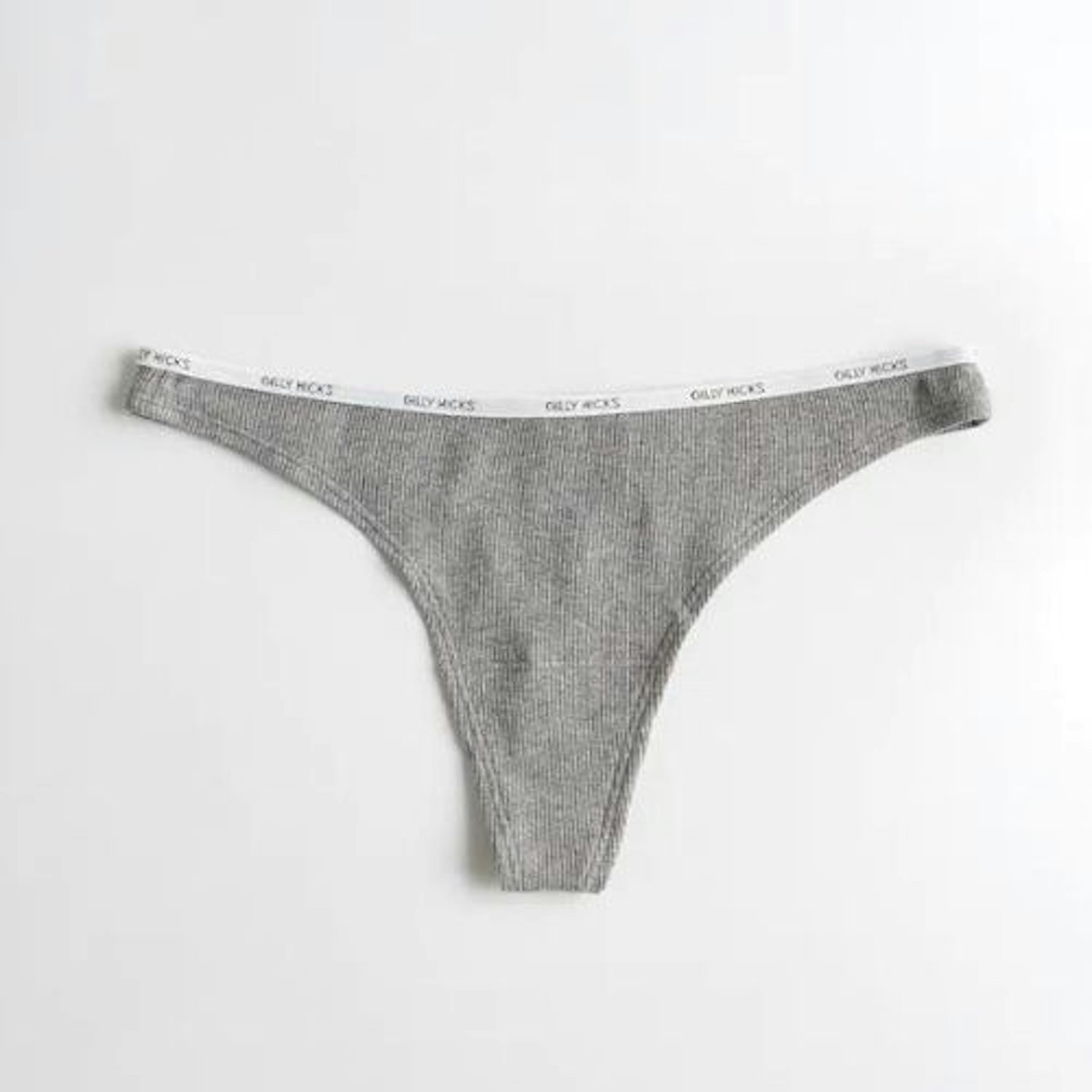 GILLY HICKS RIBBED COTTON THONG