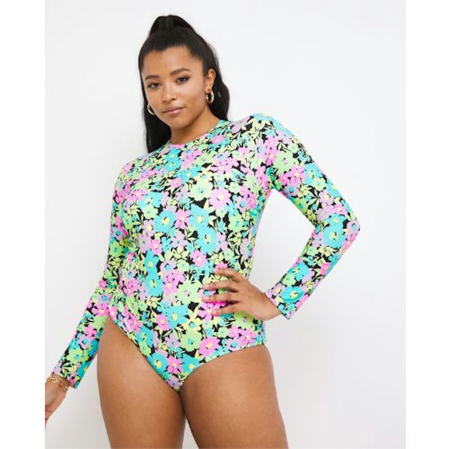 Mix And Match Long Sleeve Swimsuit