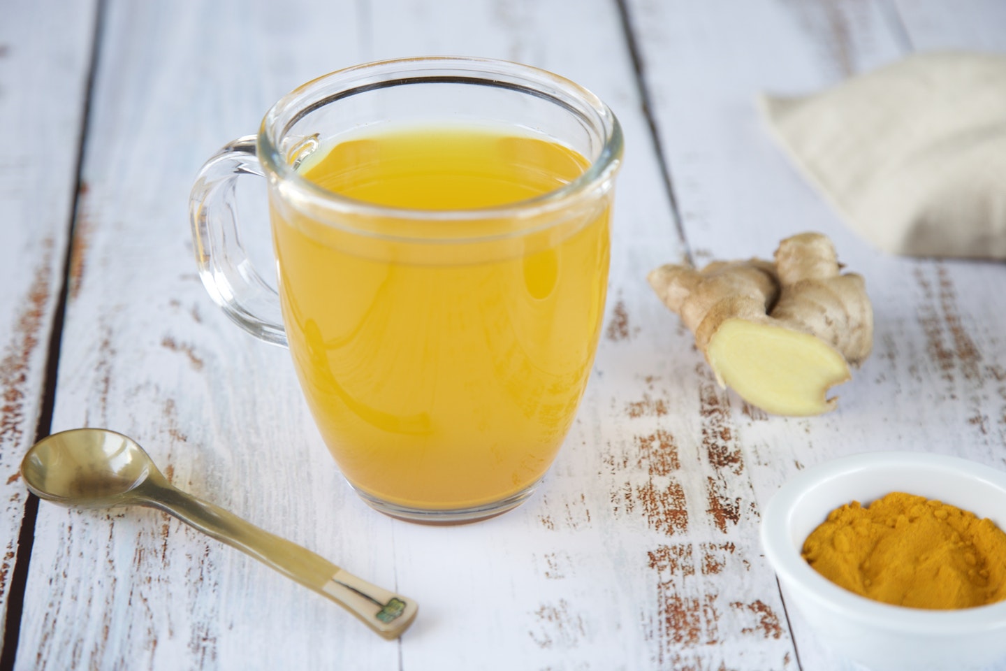 glass of turmeric tea