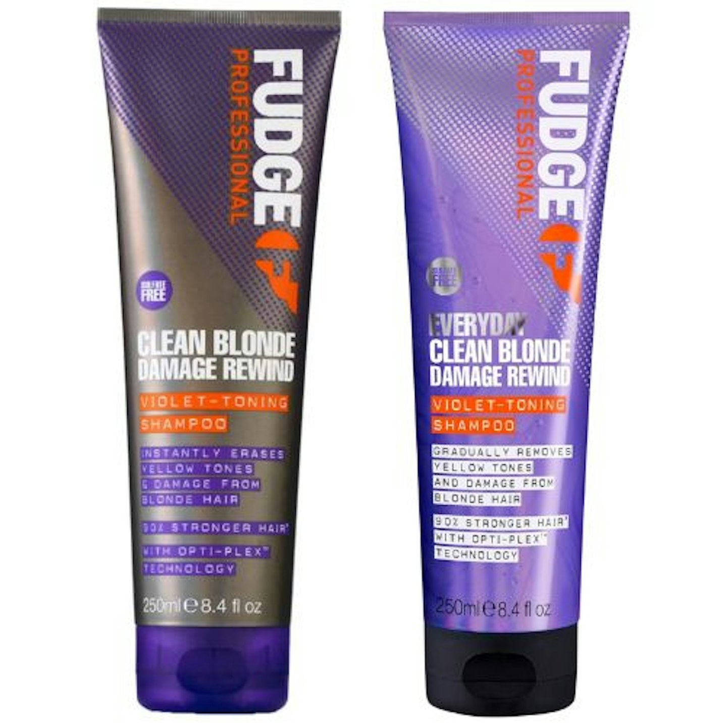 Fudge Professional Clean Blonde Damage Rewind Violet-Toning Shampoo and Conditioner