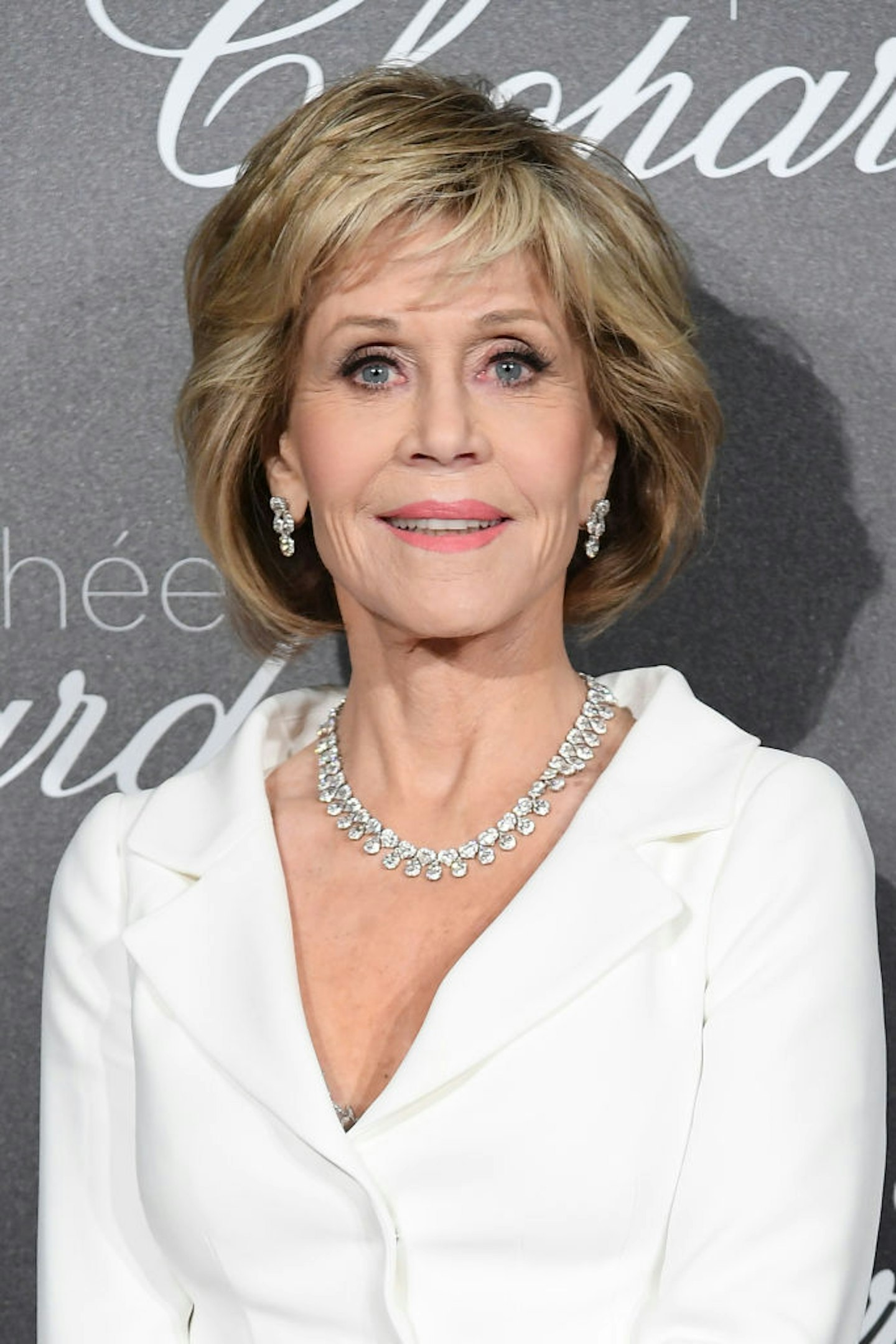 Jane Fonda with a textured shag haircut