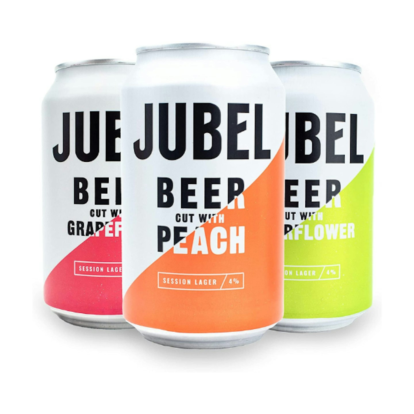 JUBEL Mixed Case (4x Peach, 4x Elderflower, 4x Grapefruit) 