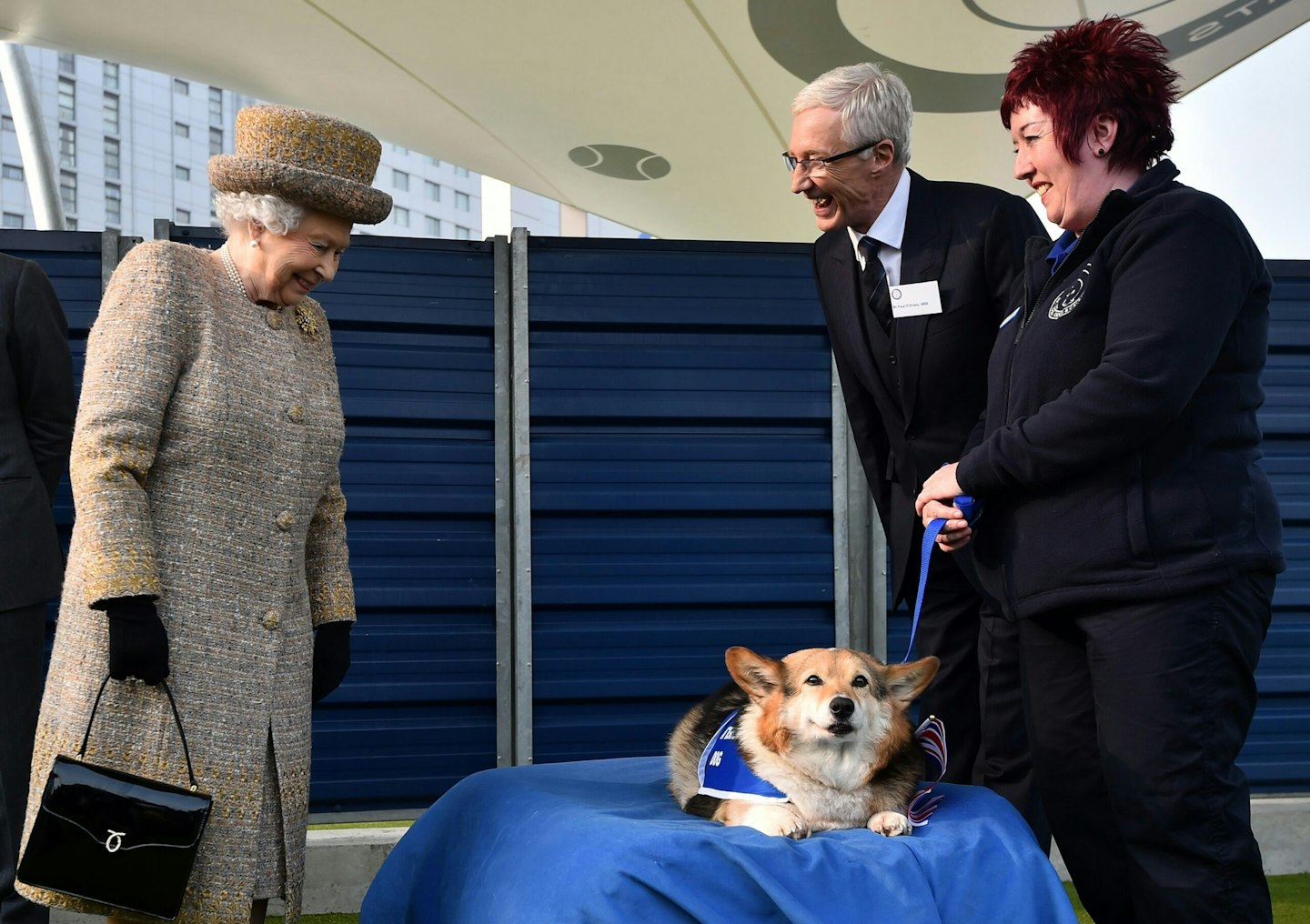 Paul O'Grady with the Queen at Battersea