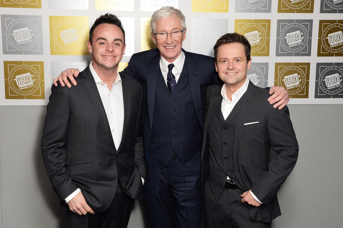 Paul with Ant and Dec 2014