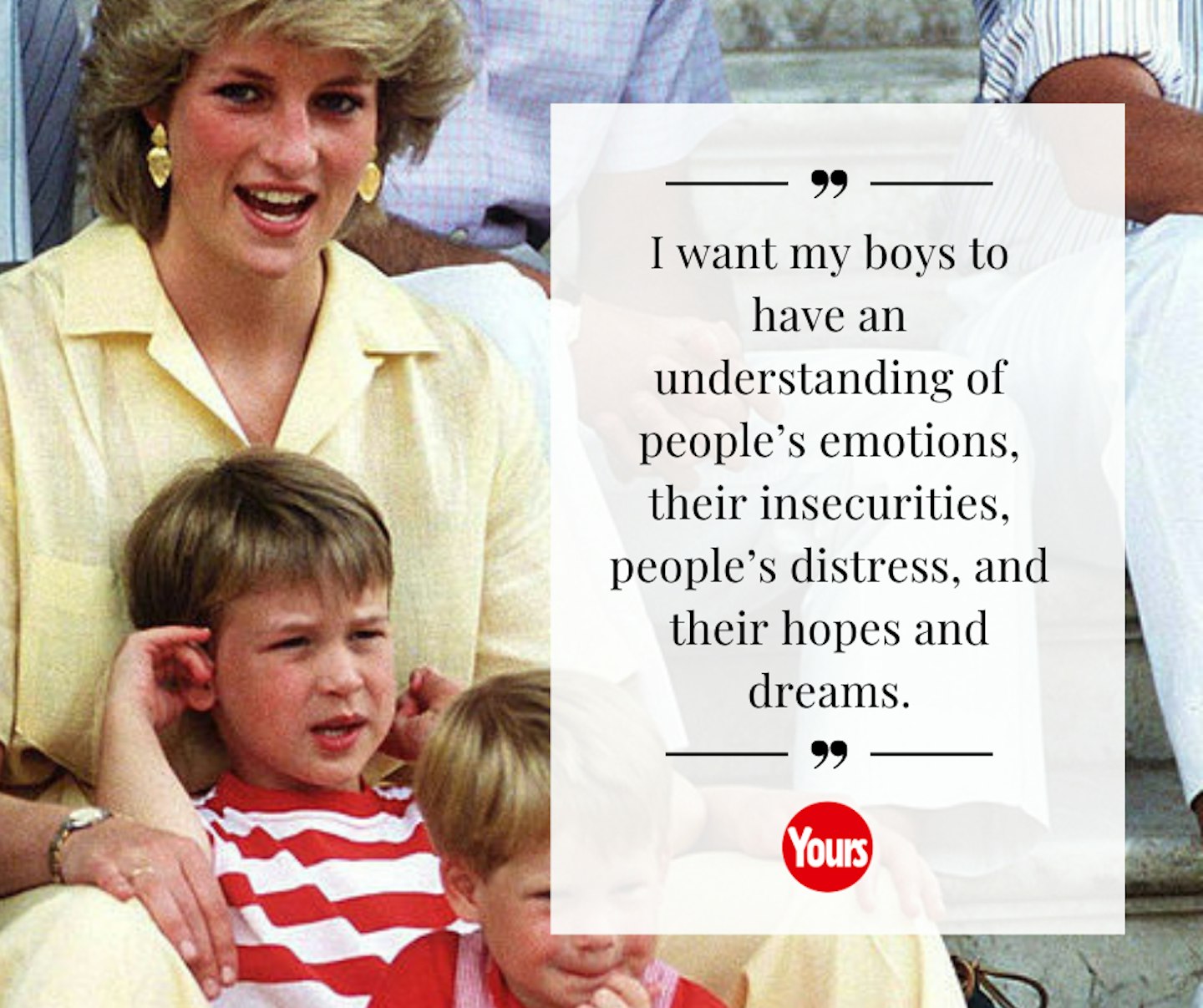 Princess Diana quote about her boys