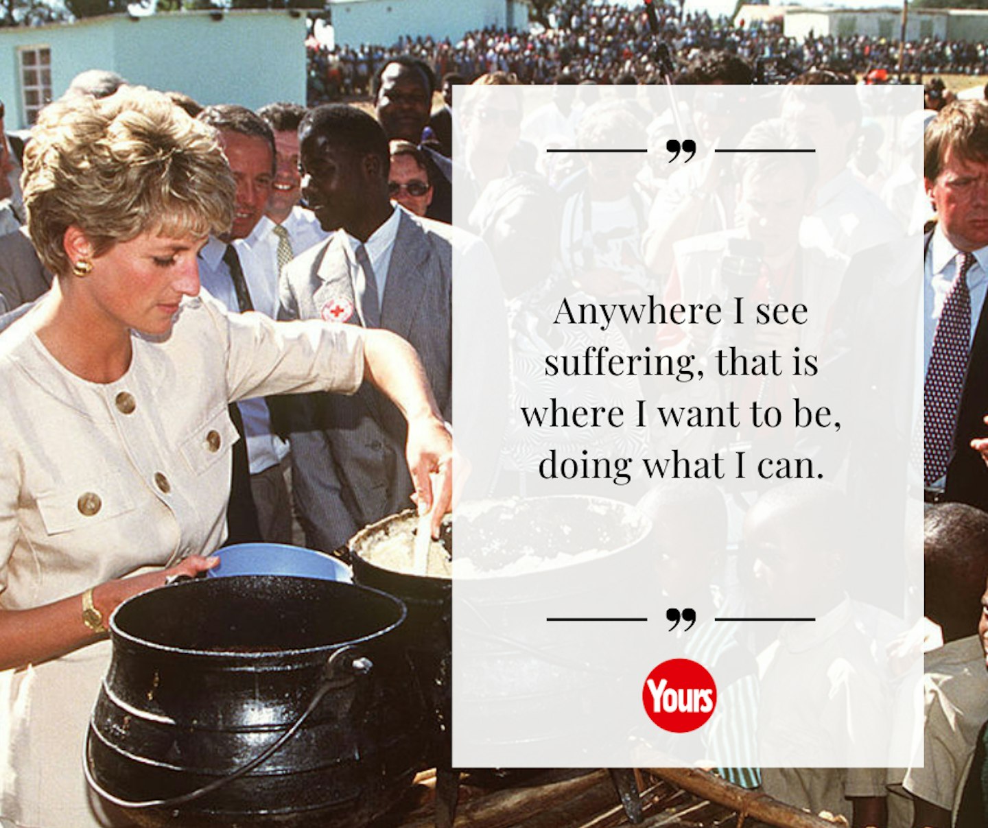 Princess Diana quotes about helping those who are suffering