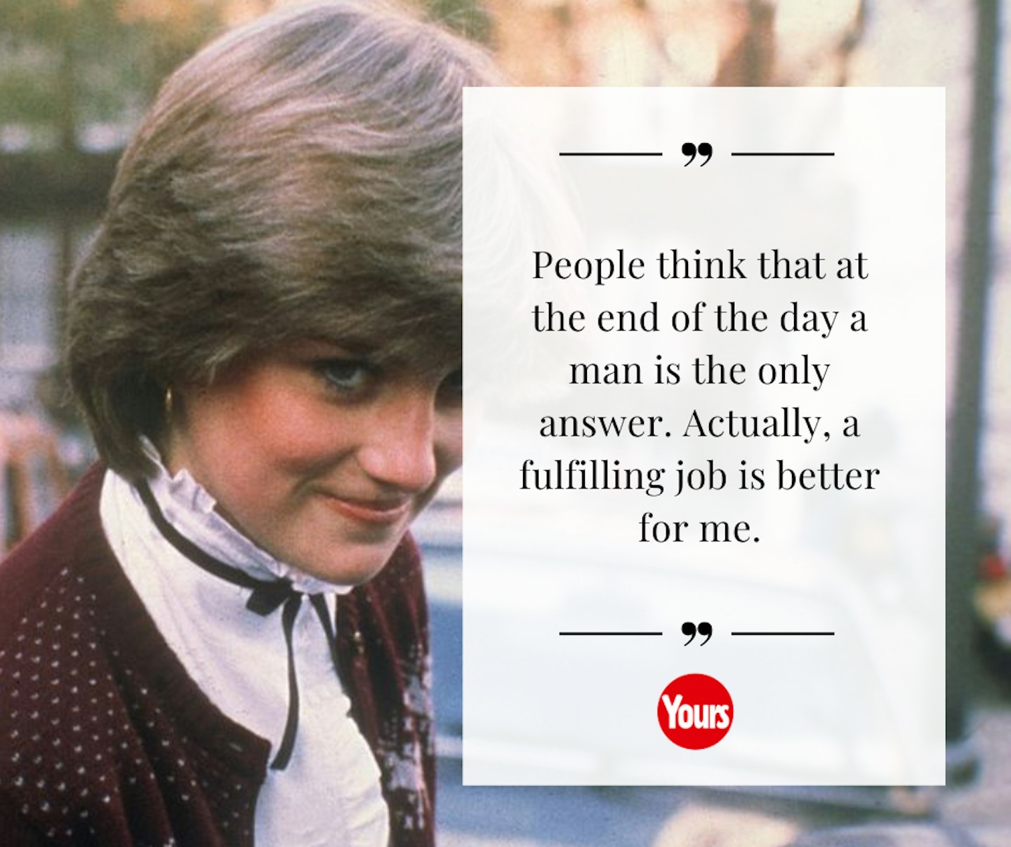 Princess Diana quote about work