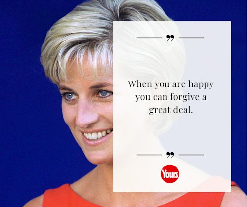 Princess Diana quote about love, framed by soft floral imagery