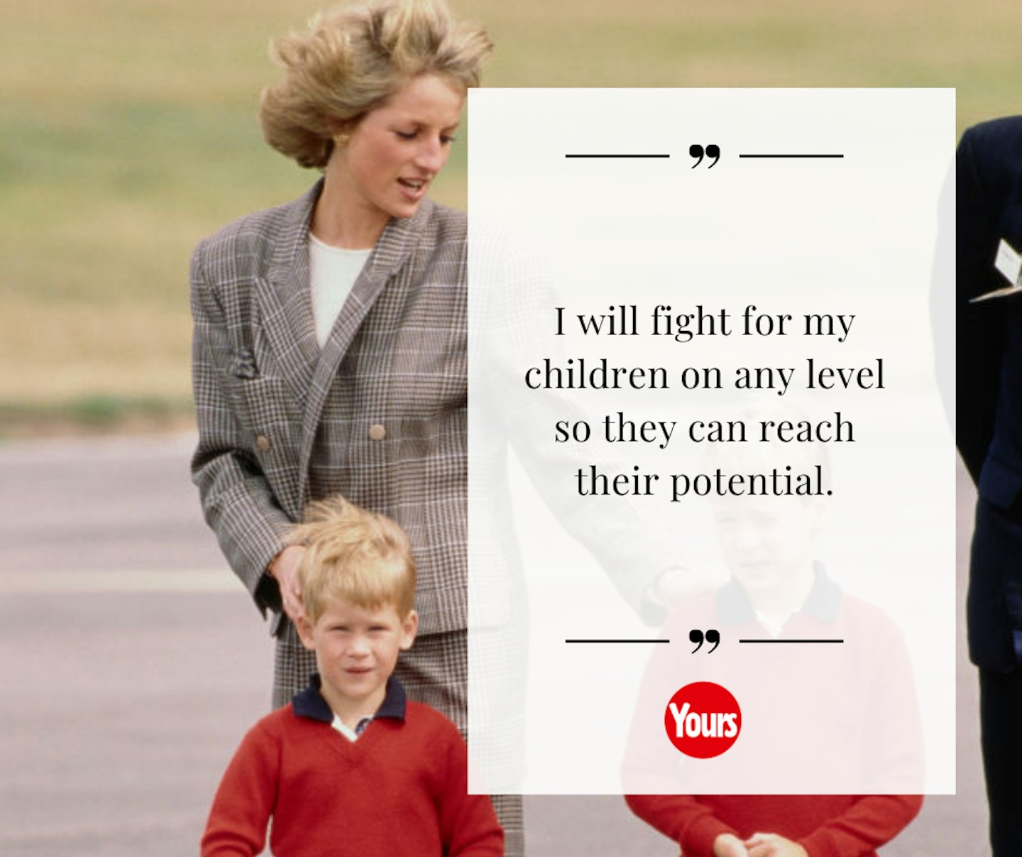 Princess Diana quote fighting for her children