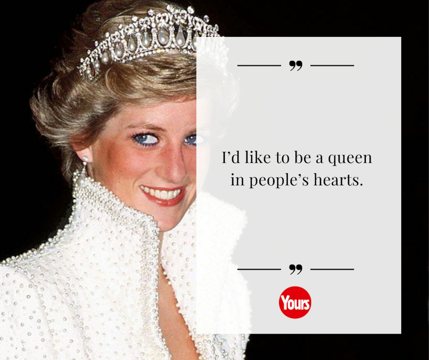 Princess Diana quote about being a Princess