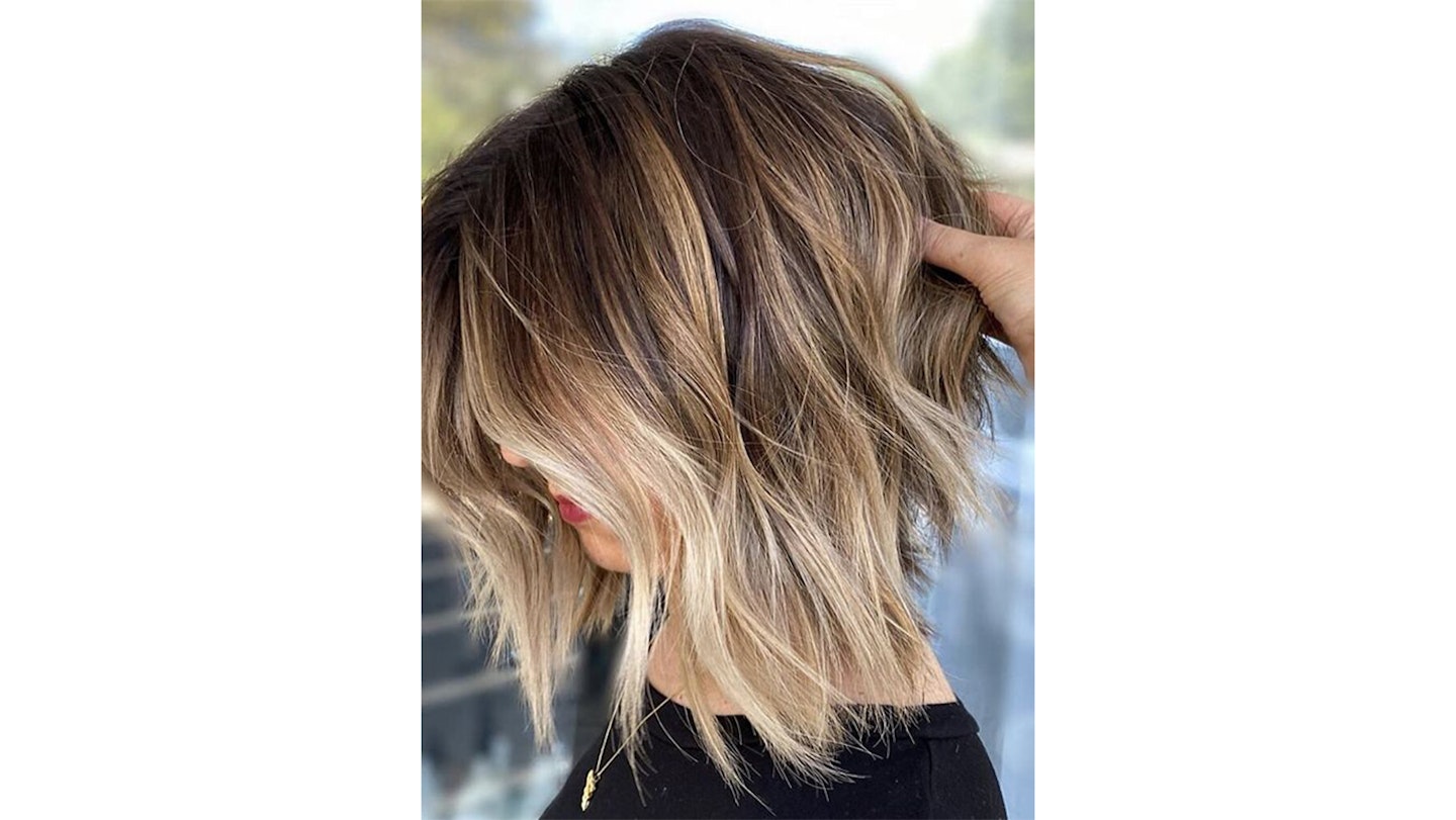 brown blonde ombre crop