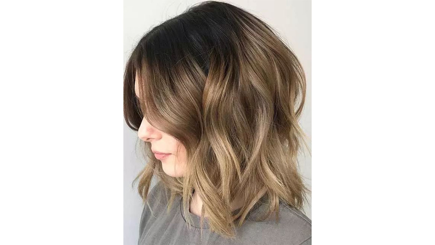 soft brown ombre bob