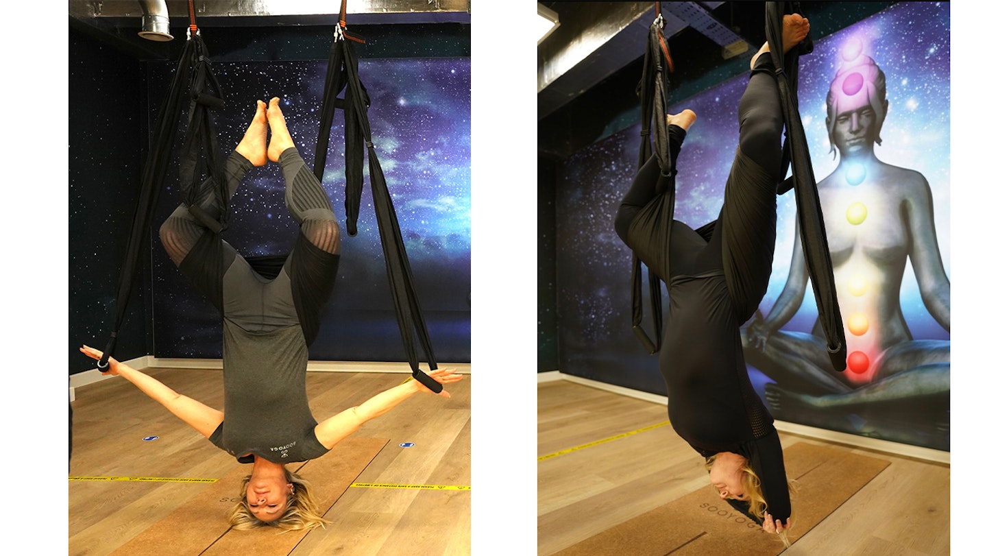 traction jackson aerial yoga position