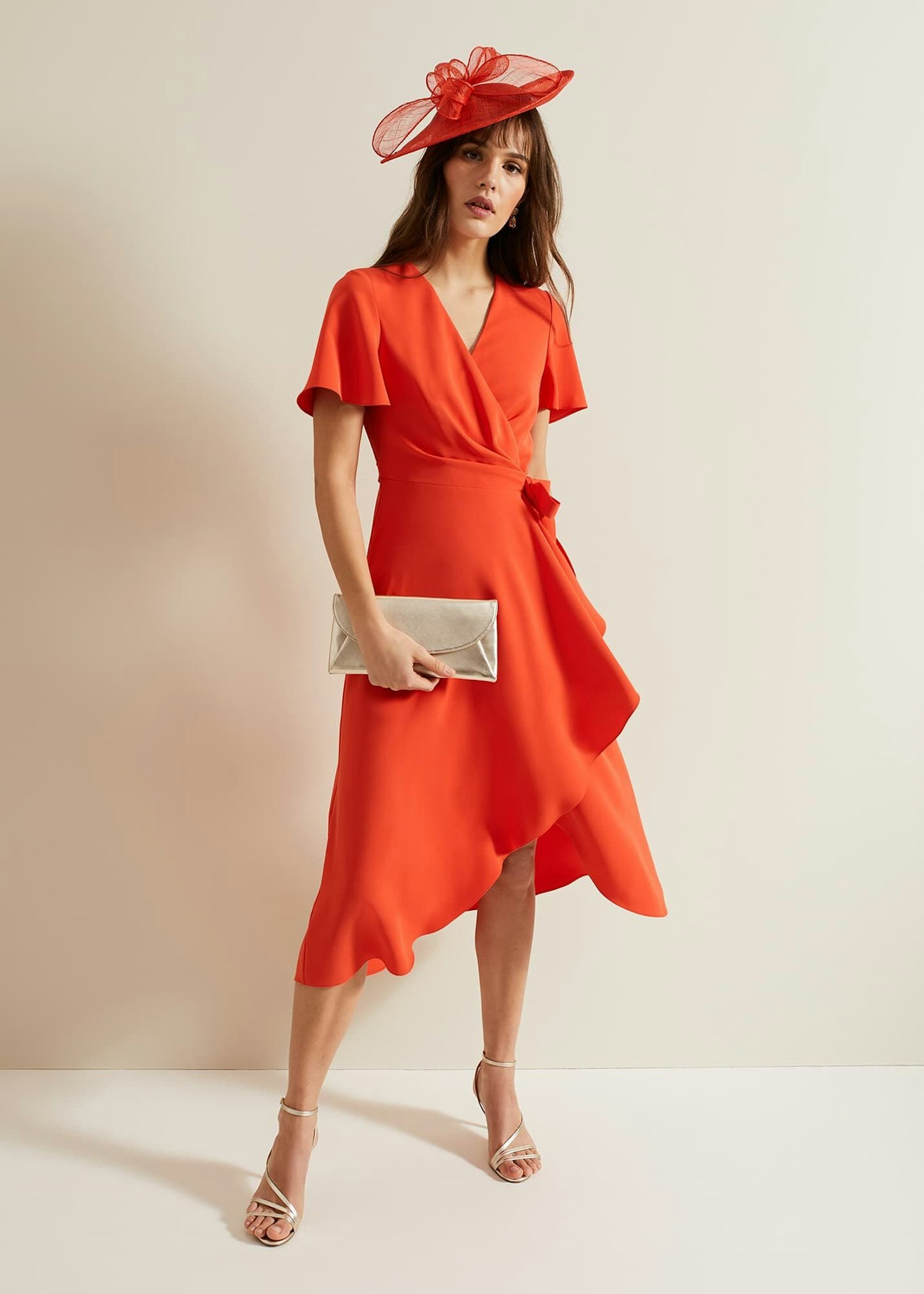 Phase Eight Julissa Ruffle Wrap Midi Dress