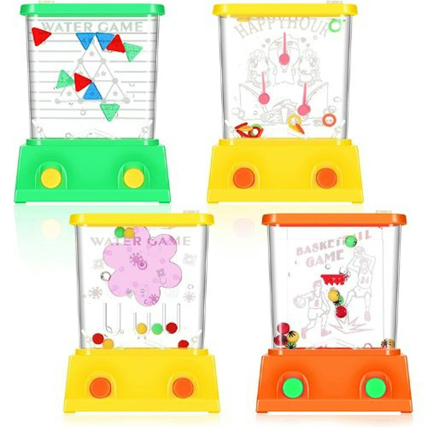 4 Pieces Handheld Water Game