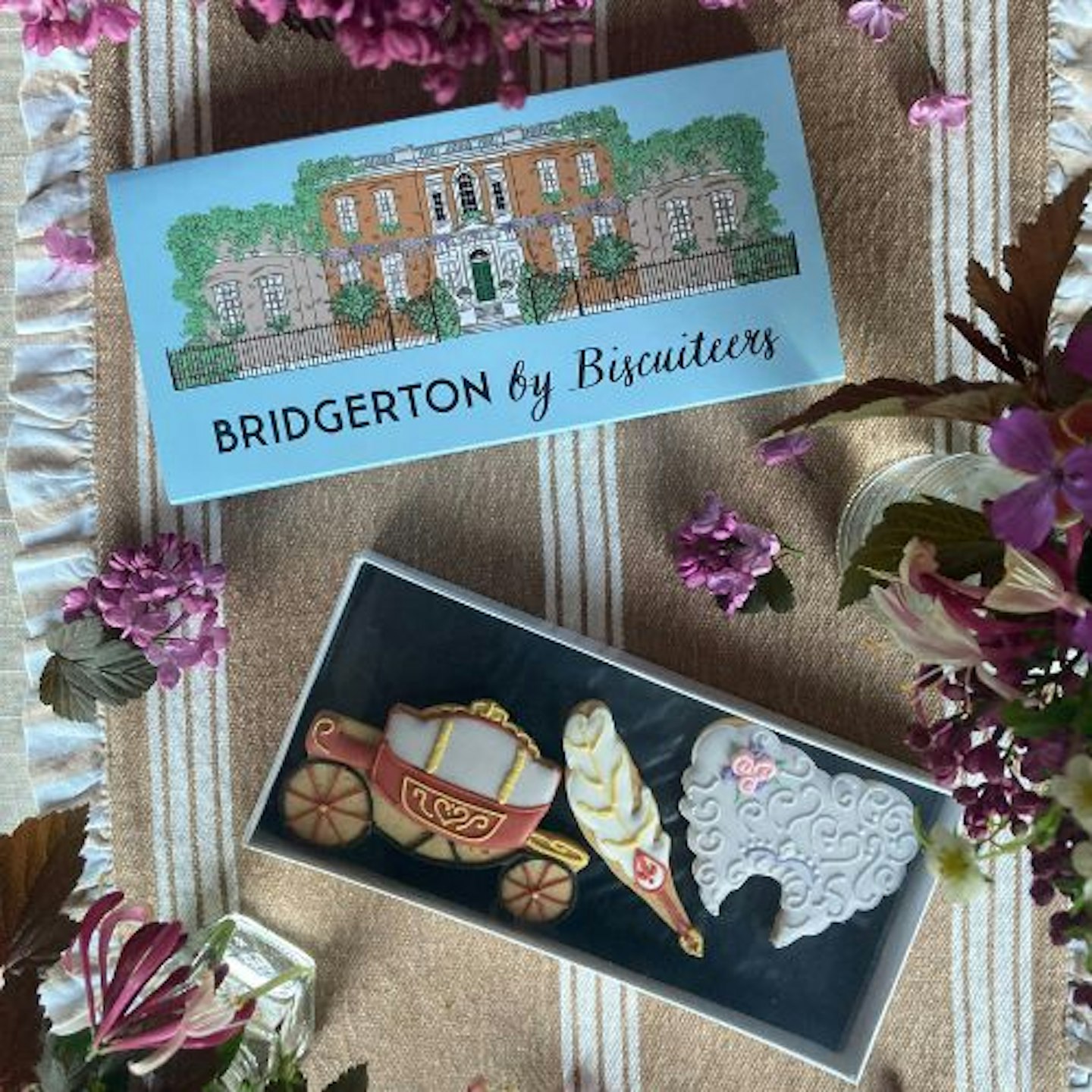 Biscuiteers Bridgerton Letterbox Biscuits - Bridgerton gift
