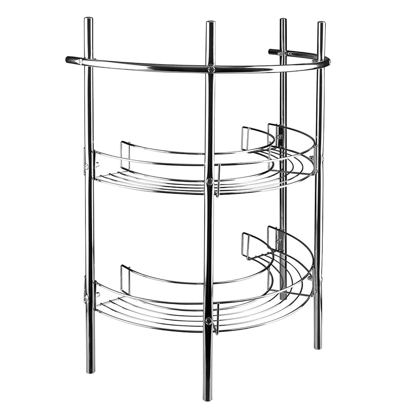 Croydex AJ401341 Chrome Plated Under Basin Storage Unit