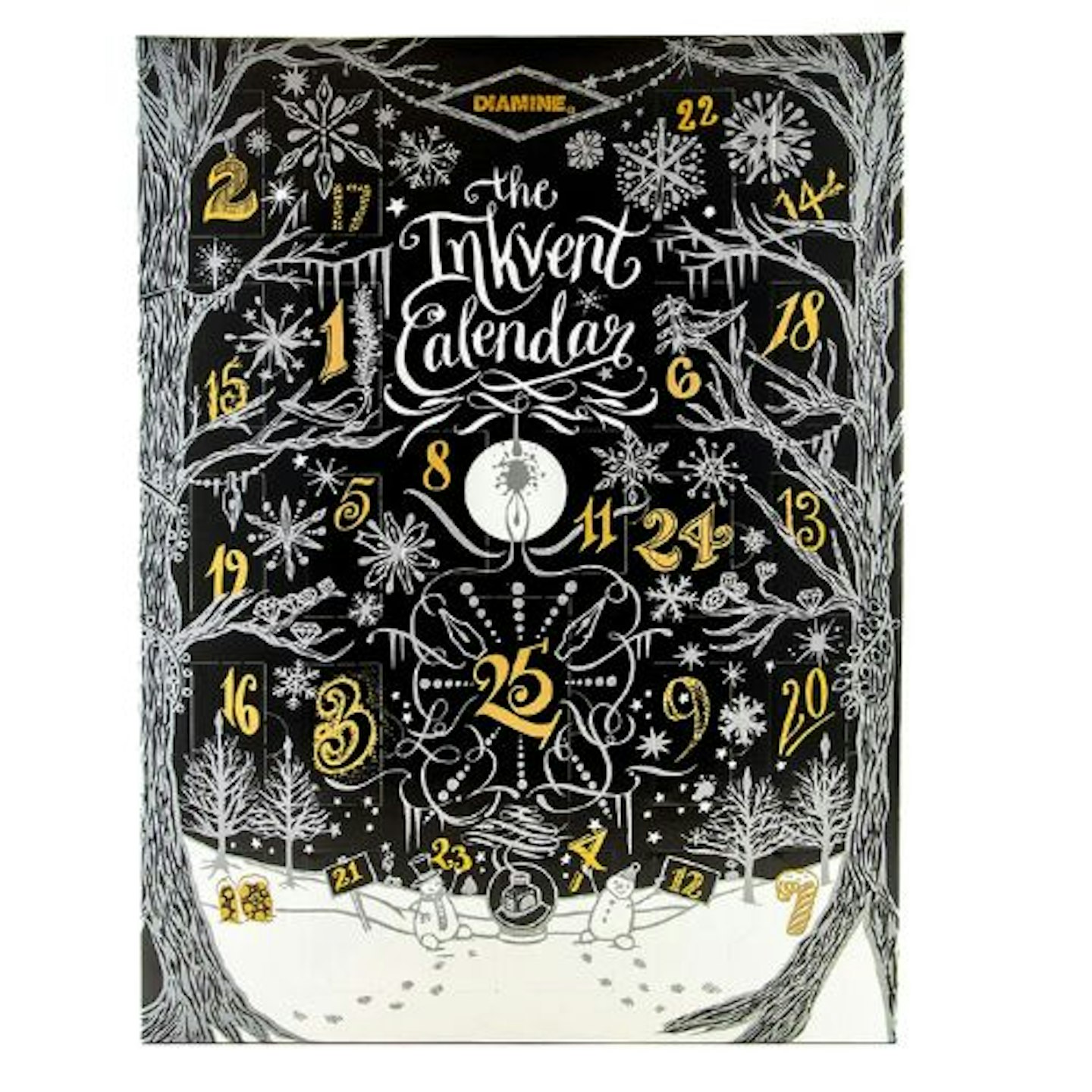 Cult Pens' Diamine Inkvent Calendar 2024 Black Edition