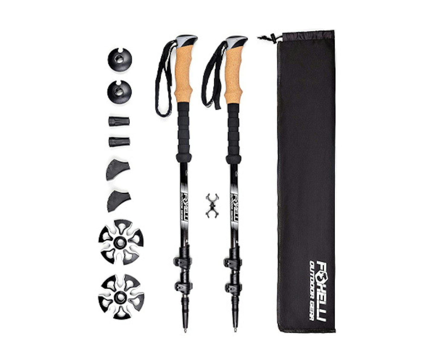 Foxelli Carbon Fiber Walking Poles