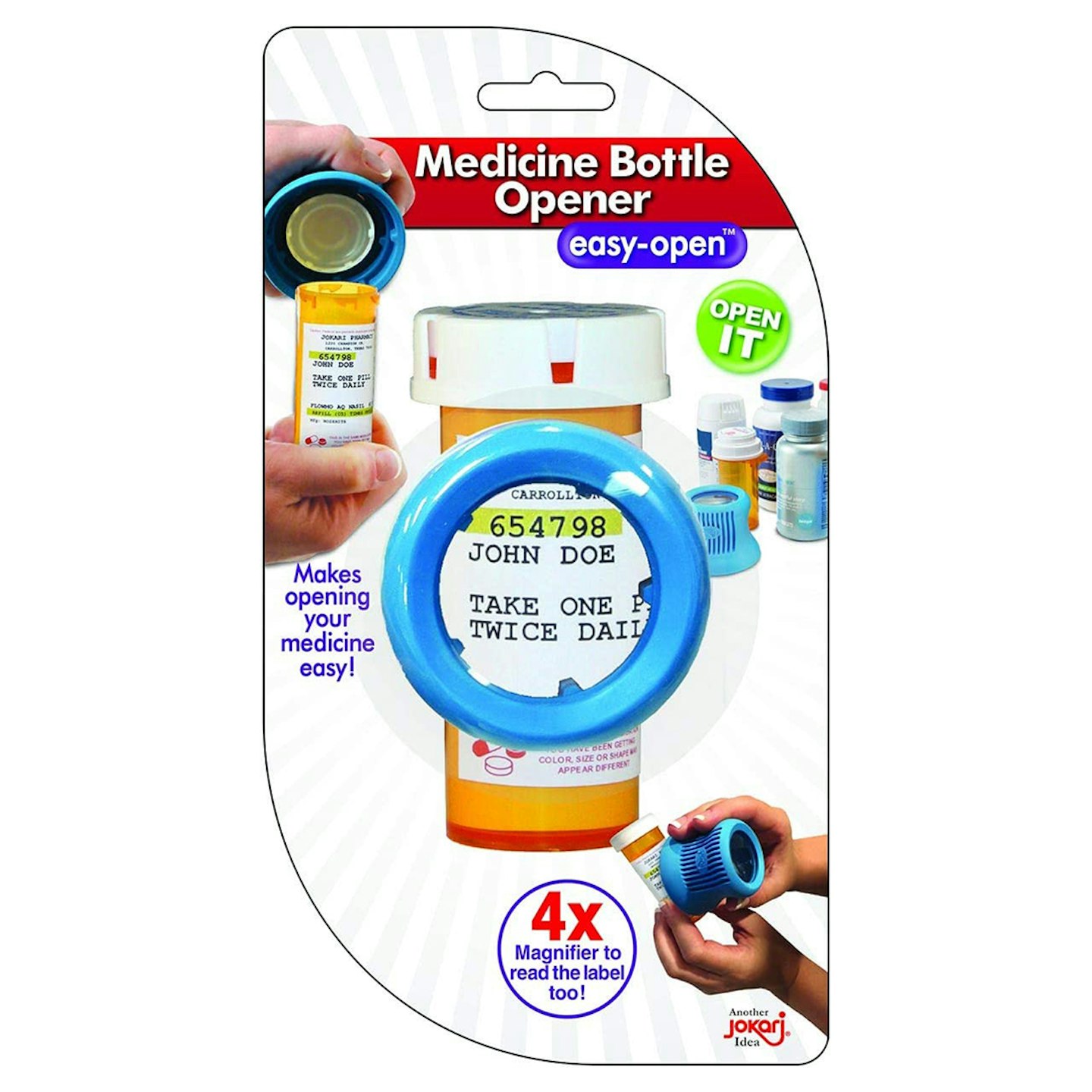 Jokari Easy Open Prescription Medicine Bottle Opener
