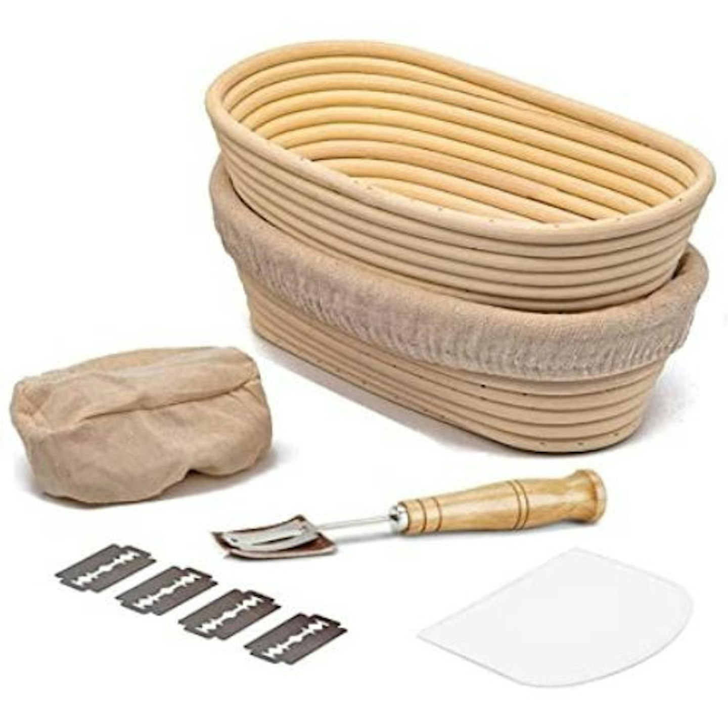 MIUTME 2 Pack Oval Bread Proofing Baskets