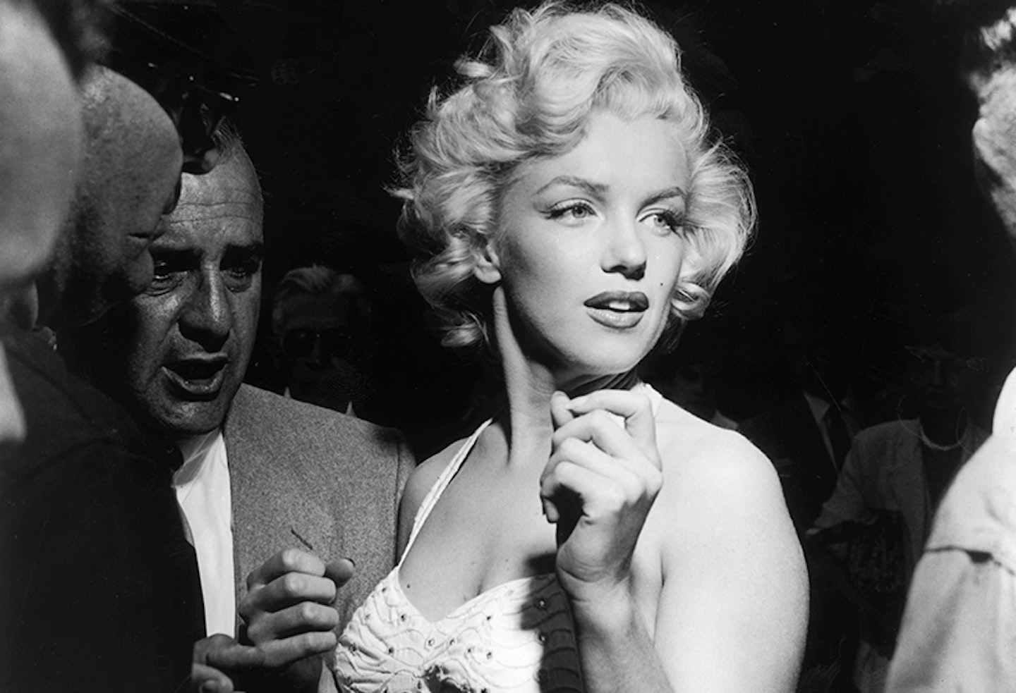 Marilyn Monroe on set